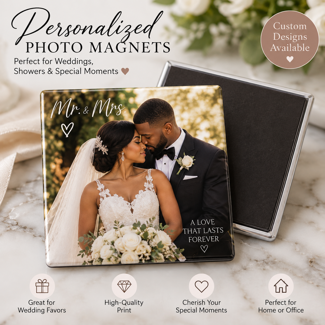Personalized photo magnet