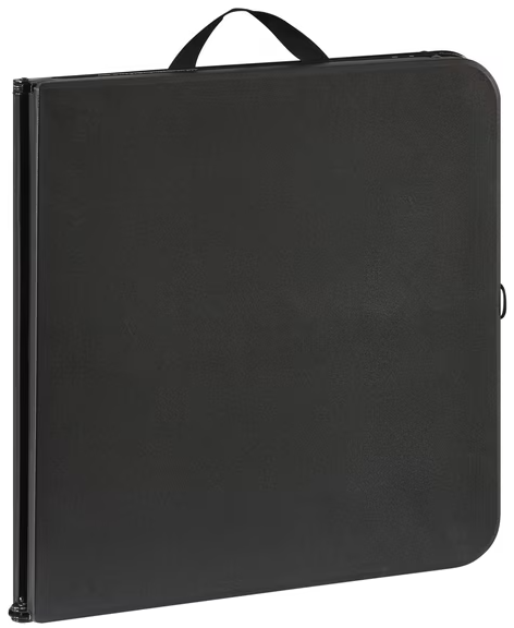 Black folding table